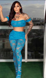 Blue Lace Set