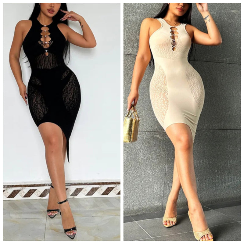 Fishnet Bodycon Dress