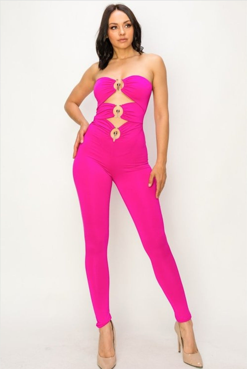 Sassy Pinky Jumpuit