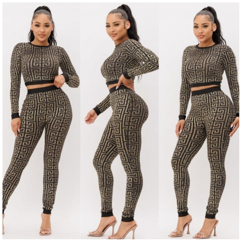 Gold Rush Pants Set