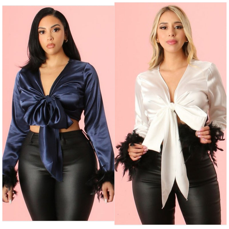 Feather Tie Tops