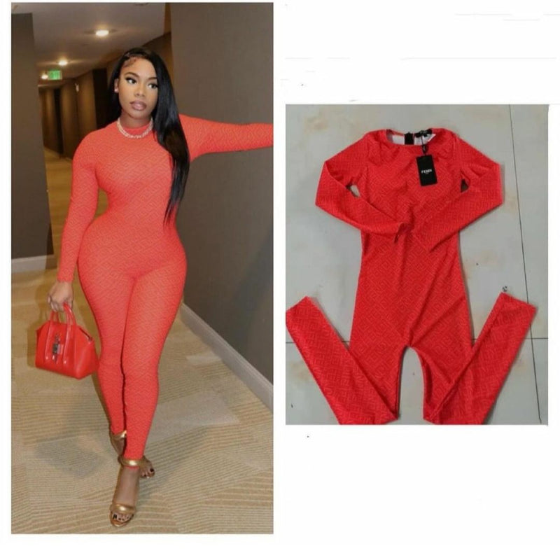 Orange FF Jumpsuit